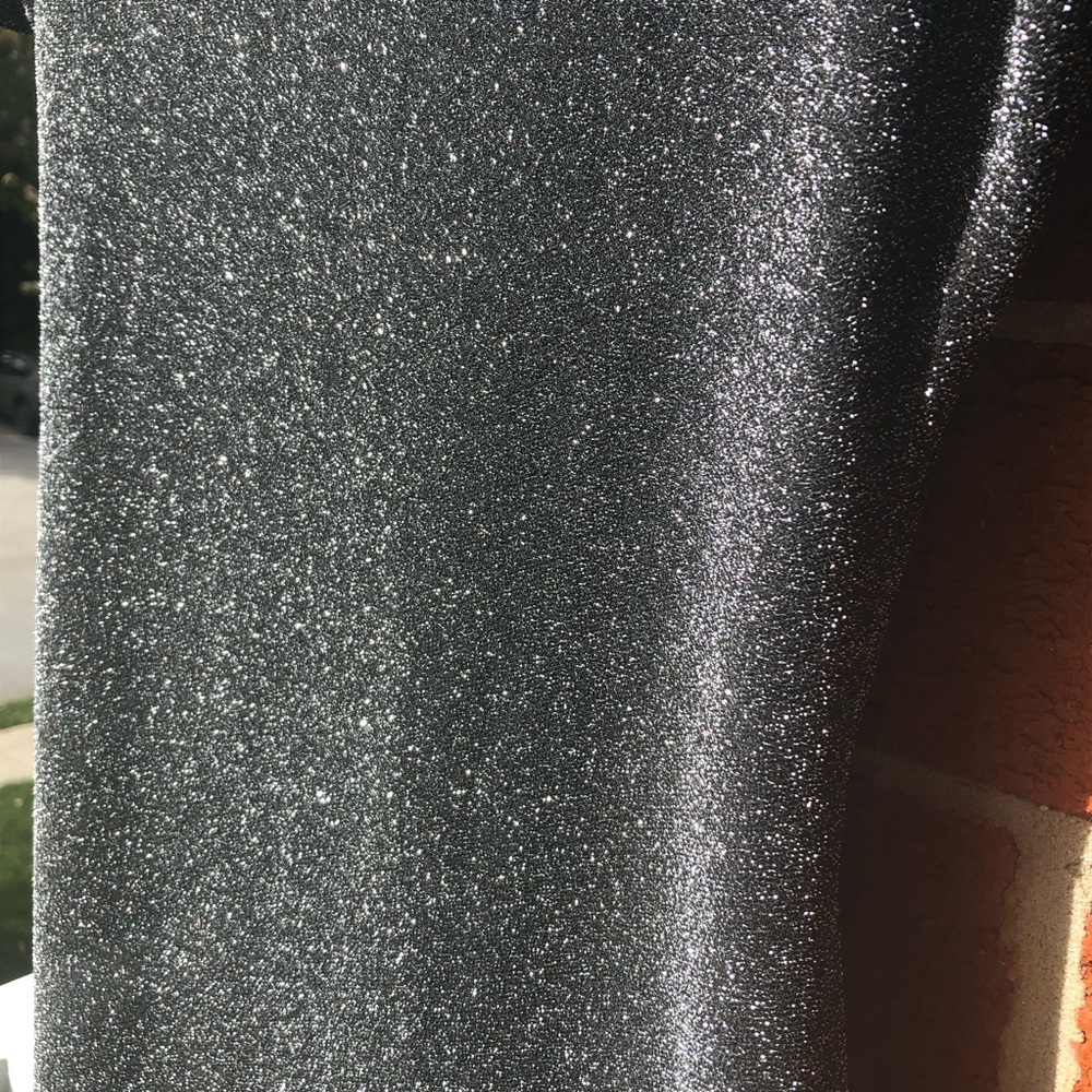 APRICOT Black Shimmer Mini Dress —#063 - Picture 15 of 15
